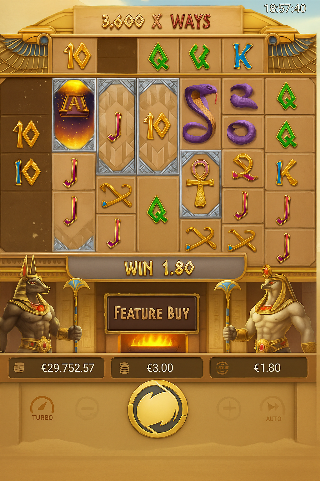 Egypt’s Book of Mystery gameplay